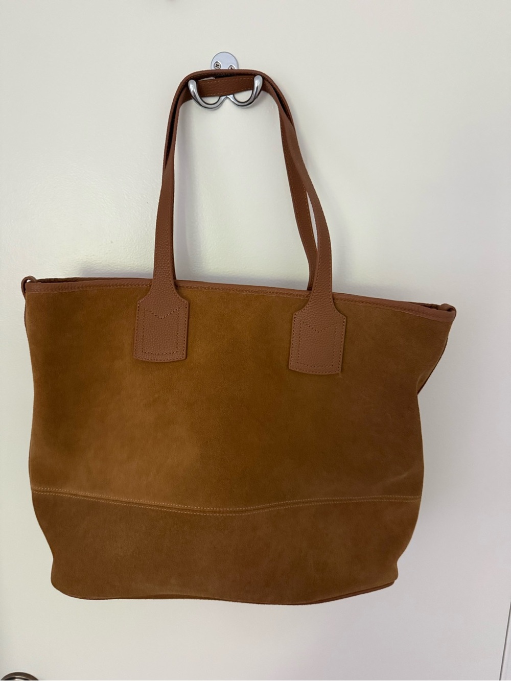 Boden Tan Suede Tote Bag